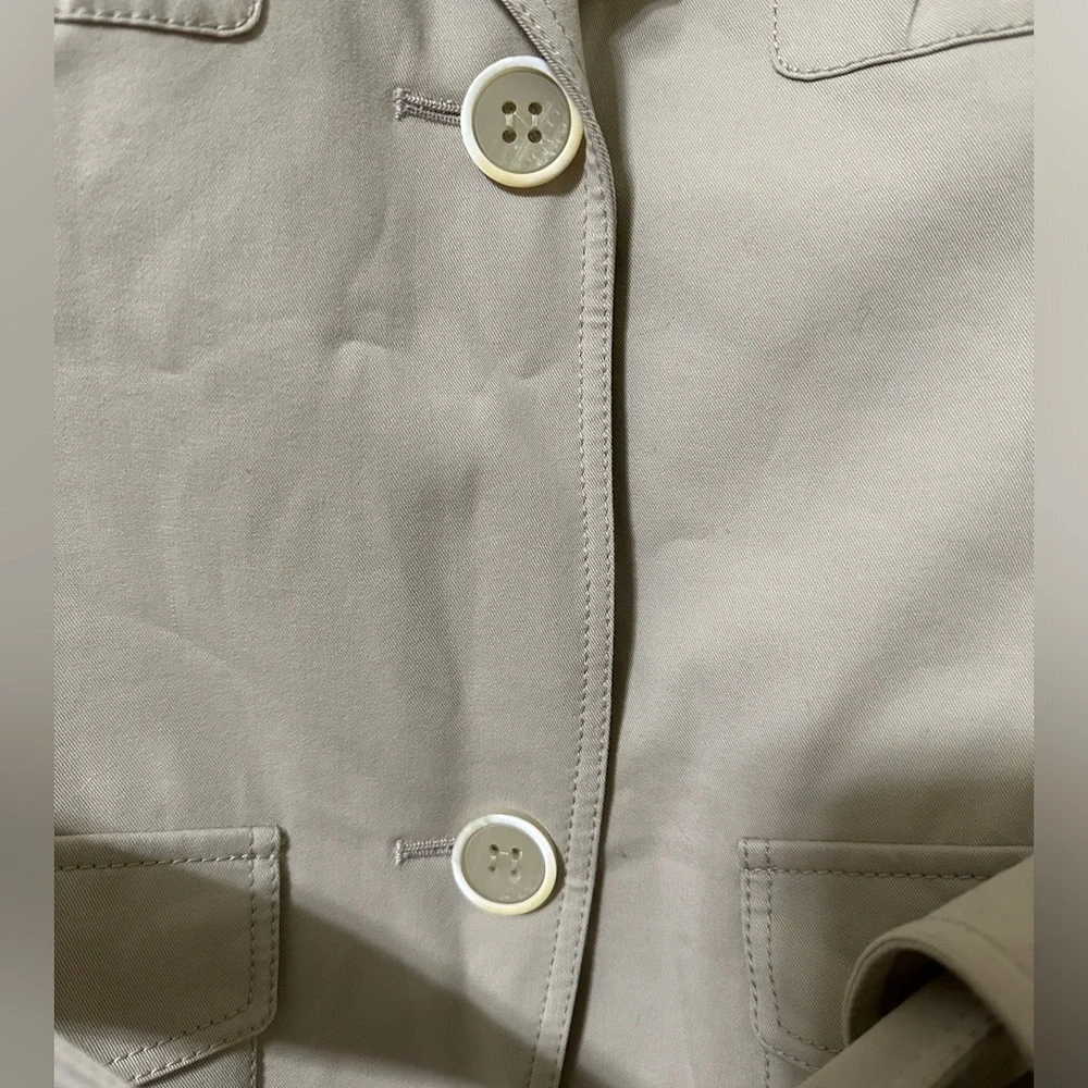 Lafayette 148 Safari Belted Sleeveless Jacket Vest Womens Size 12 - Picture 4 of 10
